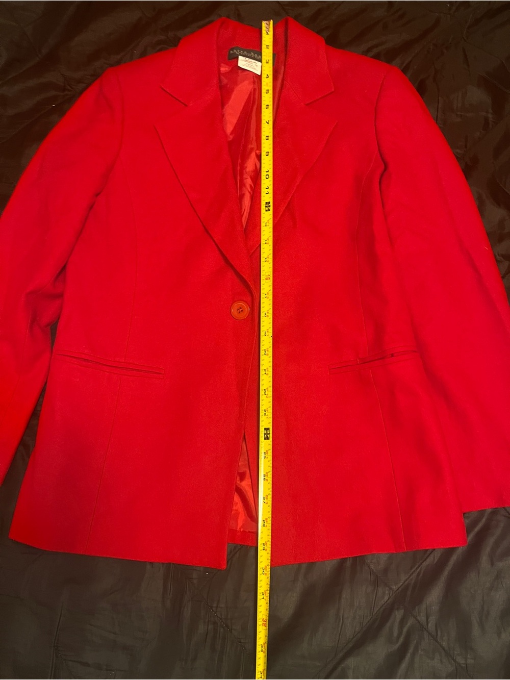 Harve Benard Red Single-Button Women's Blazer